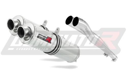 výfuk tlumič výfuku DOMINATOR kulatý pasuje na motocykl Kawasaki ZZR 1400 2006   2011 3