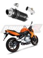 Kawasaki ER - 6N / F 650 2009 - 2011 motocyklový výfuk tlumič sportovní tlumič výfuku GP1 BLACK Dominator x