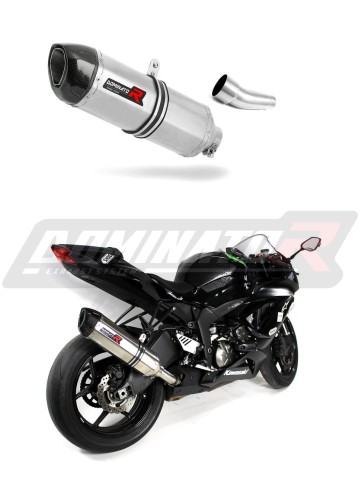 ZX6R ZX636 VÝFUK Kawasaki tlumič výfuku sportovní výfuk tlumič výfuku karbonová koncovka HP1 2009 - 2016 Dominator x