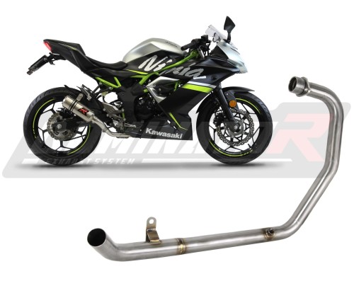 Ninja 125 Z125 Výfuk Kawasaki Náhrada katalyzátoru DECAT Sběrač Svod Downpipe Potrubí DOMINATOR x