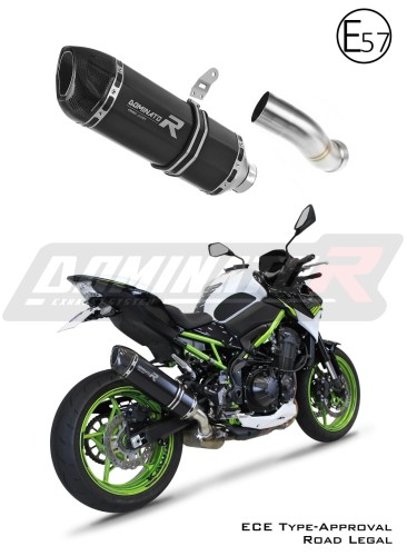 výfuk tlumič výfuku DOMINATOR homologovaný HP1 černý pasuje na motocykl Kawasaki Z 900 2020   2024 8