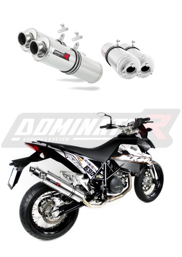 výfuk tlumič výfuku DOMINATOR kulatý pasuje na motocykl KTM 950 SM Supermoto R 2006   2008 3