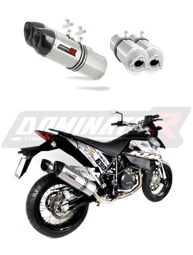 690 SM SUPERMOTO VÝFUK KTM Tlumič sportovní výfuk karbonová koncovka HP1 Dominator x