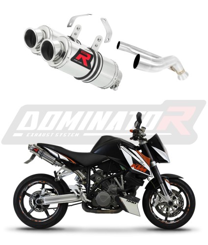 Výfuk KTM 990 SUPER DUKE tlumič sportovní výfuk tlumič výfuku ROUND 2005 - 2013 Dominator x