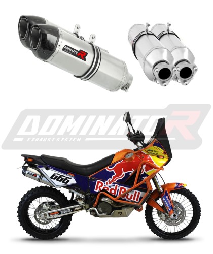 KTM 950 ADVENTURE VÝFUK Tlumič Sportovní výfuk HP1 DOMINATOR EXHAUST SYSTEM x