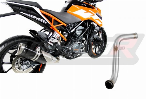 125 DUKE Výfuk Eliminátor katalyzátoru Katalyzátor Propojovací trubka Decat Downpipe 2017 - 2019 DOMINATOR x