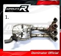 S1000R Výfukový Eliminátor Katalyzátoru Katalyzátor Propojovací trubka Decat Downpipe 2014 - 2016 DOMINATOR 1