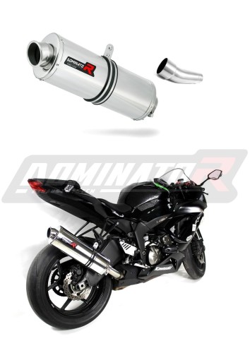 Kawasaki ZX6R ZX636 sportovní výfuk tlumič OVAL 2009 - 2016 Dominator x