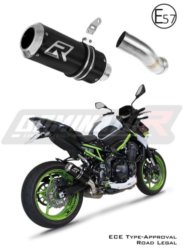 KAWASAKI Z900 2020 2022 motocyklový výfuk Homologace ECE - Schváleno pro silniční provoz Tlumič Sportovní výfuk GP BLACK DOMINATOR Výfukový systém x