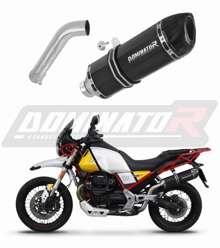 Moto Guzzi V85 TT 2021 - 2023 motocyklový výfuk tlumič sportovní výfuk HP1 BLACK Dominator Exhaust System x