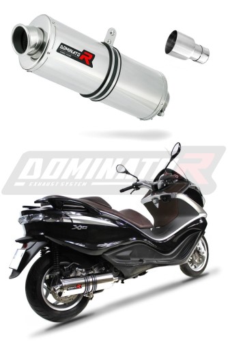 X10 125 VÝFUK Piaggio tlumič výfuku sportovní výfuk tlumič OVAL 2012 - 2016 DOMINATOR x