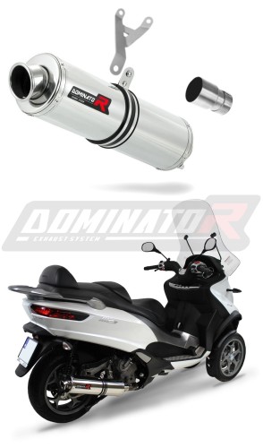 MP3 500 / LT 500 Výfuk Piaggio Tlumič Sportovní výfuk Silencer ROUND 2008 - 2020 Dominator x