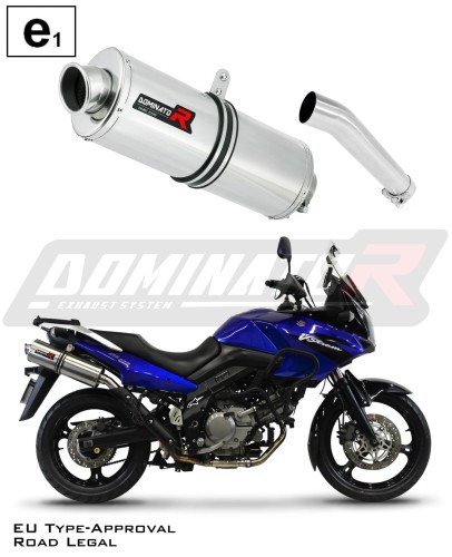 výfuk tlumič výfuku DOMINATOR homologovaný oválný pasuje na motocykl DL 650 V STROM 2004   2006 6