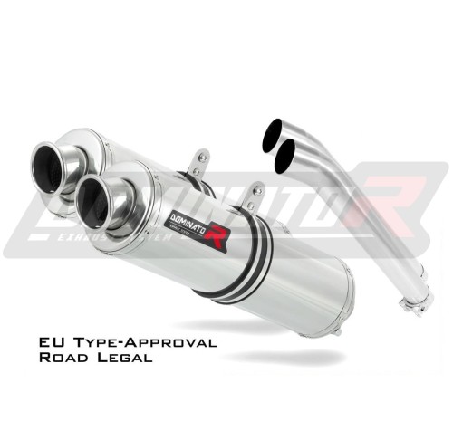 výfuk tlumič výfuku DOMINATOR homologovaný kulatý pasuje na motocykl DL 1000 V STROM 2002   2012 3