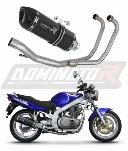 Suzuki GS 500E 1989 - 2009 Full System Svod výfuku Tlumič HP1 BLACK + dB killer medium