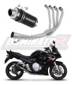 Suzuki GSX 650 F 2007-2016 Dominator Kompletní výfukový systém Tlumič Svod Kolektor Výfuk GP1 BLACK x
