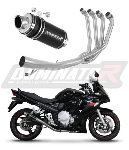 Suzuki GSX 650 F 2007-2016 Dominator Kompletní výfukový systém Tlumič Svod Kolektor Výfuk GP1 BLACK x