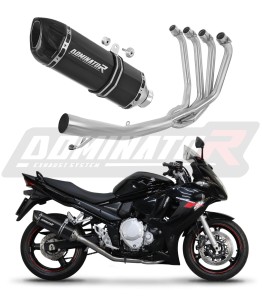 Suzuki GSXF 650 2007 - 2016 Kompletní systém Svod výfuk Tlumič HP1 BLACK + dB killer