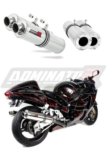GSXR GSX 1300 R HAYABUSA VÝFUK Suzuki Tlumič Výfuk Sportovní výfuk Tlumič Výfuk Výfuk Výfuk Výfuk Výfuk Tlumič KULATÝ 1999 - 2007 DOMINATOR x
