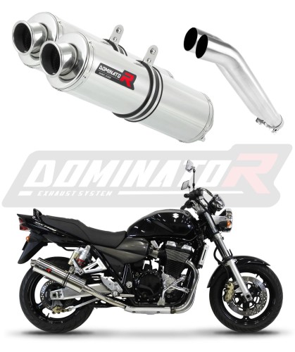 GSX 1400 K1-K4 VÝFUK Suzuki Tlumič Výfuk Sportovní výfuk Tlumič Výfuk Tlumič Výfuk Výfuky Výfuk Výfuk Tlumič KULATÝ 2001 - 2004 DOMINATOR x