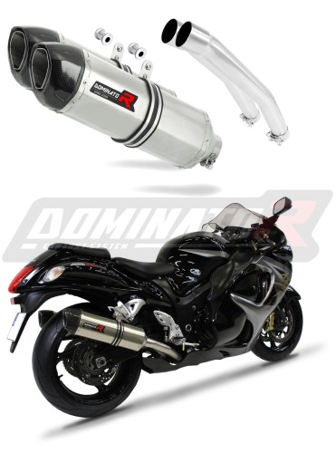 GSX 1300 R GSXR HAYABUSA VÝFUK Suzuki Tlumič Výfuk Sportovní výfuk Tlumič Karbonová koncovka HP1 2008 - 2019 Dominator x