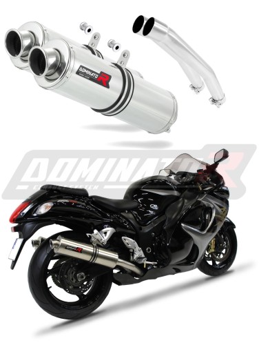 GSXR GSX 1300 R HAYABUSA VÝFUK Suzuki tlumič sportovní výfuk ROUND 2008 - 2019 DOMINATOR x