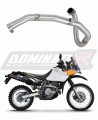 Suzuki DR 650SE 1997 - 2009 Svod výfuku Přední trubka Sběrač Koleno Sportovní výfukový systém DOMINATOR EXHAUST SYSTEM x