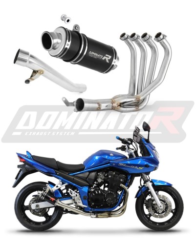 kompletní výfukový systém s tlumičem DOMINATOR Full System GP1 černý pasuje na motocykl Suzuki GSF 650 BANDIT N / S 2005   2006 6