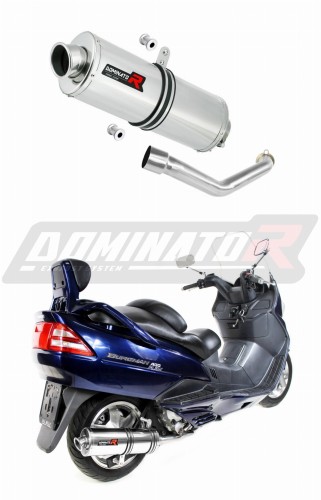 BURGMAN 400 VÝFUK Suzuki tlumič výfuku sportovní výfuk tlumič OVAL 1998 - 2002 Dominator x