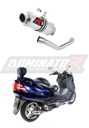 Výfuk BURGMAN 400 Suzuki Tlumič Auspuff Sportovní výfuk Silencer Echappement Silencieux Scarico Scarichi Escape Výfuk Tlumič GP 1 1998 - 2002 Dominato