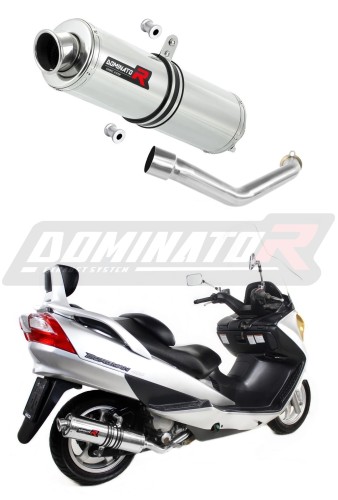 výfuk tlumič výfuku DOMINATOR kulatý pasuje na motocykl Suzuki BURGMAN 400 2003   2006 5