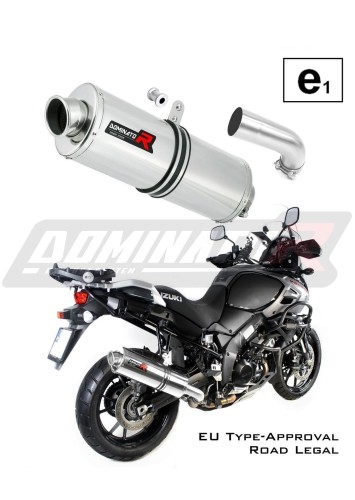 výfuk tlumič výfuku DOMINATOR homologovaný oválný pasuje na motocykl DL 1000 V STROM 2017   2020 5