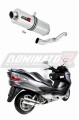 BURGMAN 400 VÝFUK Suzuki tlumič výfuku sportovní výfuk tlumič OVAL 2007 - 2016 Dominator x