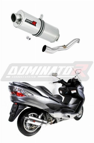 BURGMAN 400 VÝFUK Suzuki tlumič výfuku sportovní výfuk tlumič OVAL 2007 - 2016 Dominator x