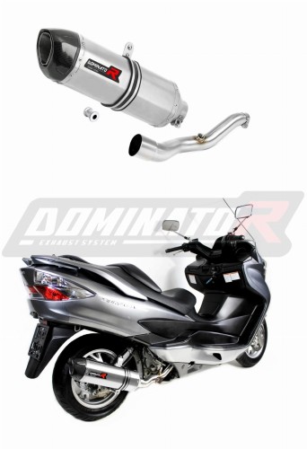 BURGMAN 400 VÝFUK Suzuki tlumič sportovní výfuk karbonová koncovka HP1 2007 - 2016 Dominator x