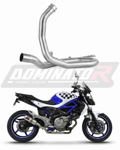 decat středový tlumič výfuku DOMINATOR Mid Pipe pasuje na motocykl SUZUKI SFV 650 GLADIUS 2009   2015 5
