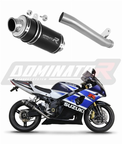 Suzuki GSXR 1000 K1-K4 2001 - 2004 Slip-on Exhaust Muffler Auspuff Sportauspuff Silencer Echappement Silencieux Scarico Scarichi Escape Marmitta Wydech Tłumik GP 1 BLACK DOMINATOR EXHAUST SYSTEM x