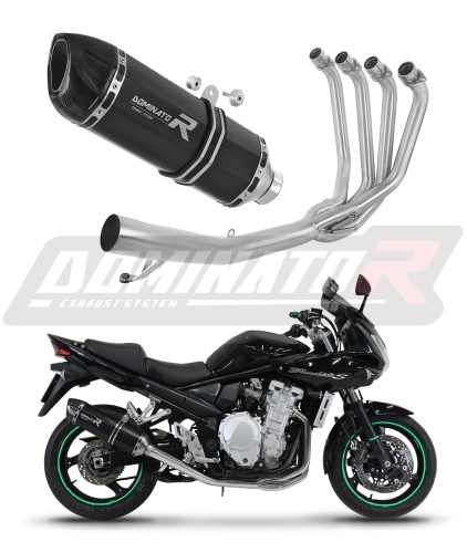 Suzuki GSF 650 N / S BANDIT 2007 - 2016 VÝFUK Sběrač Svody Kompletní systém Tlumič Výfuk Sportovní výfuk HP1 BLACK Dominator Výfukový systém x