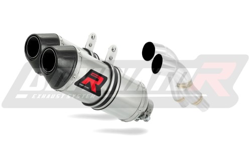 STREET TRIPLE 675 VÝFUK Triumph Tlumič Výfuk Sportovní výfuk Tlumič Koncovka Karbonová koncovka HP3 2007 - 2012 DOMINATOR x