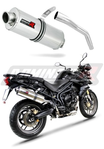 výfuk tlumič výfuku DOMINATOR oválný pasuje na motocykl Triumph TIGER 800 XC XR 2015   2017 6