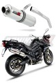 TIGER 800 XC XR XRX XCX XRT XCA VÝFUK Triumph tlumič sportovní výfuk kulatý 2015 - 2017 DOMINATOR x