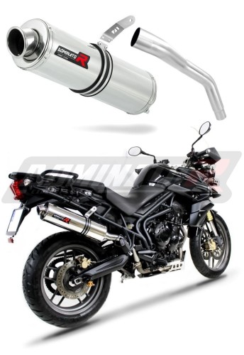TIGER 800 XC XR XRX XCX XRT XCA VÝFUK Triumph tlumič sportovní výfuk kulatý 2015 - 2017 DOMINATOR x