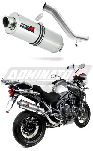 TIGER Explorer 1200 VÝFUK Triumph Tlumič Výfuk Sportovní výfuk Tlumič Výfuk Tlumič Tlumič Výfuky Výfuk Výfuk Tlumič OVÁLNÝ 2012 - 2016 DOMINATOR x