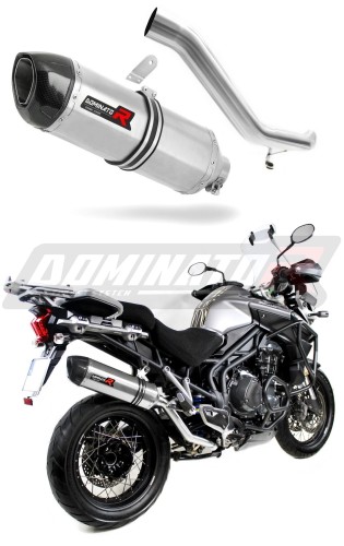 TIGER Explorer 1200 VÝFUK Triumph Tlumič Výfuk Sportovní výfuk Tlumič HP1 Karbonová koncovka 2012 - 2016 DOMINATOR x