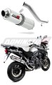 VÝFUK TIGER Explorer 1200 Triumph Tlumič Sportovní výfuk Tlumič KULATÝ 2012 - 2016 DOMINATOR x