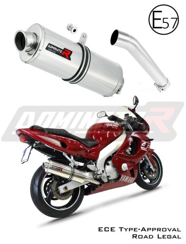 výfuk tlumič výfuku DOMINATOR homologovaný oválný pasuje na motocykl YZF 600R Thundercat 1996   2006