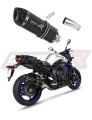 FZ 8 N / FZ8 S FAZER VÝFUK Yamaha tlumič výfuku sportovní výfuk koncovka tlumiče Carbon End Cap HP1 Black 2010 - 2016 DOMINATOR x