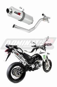 XT 660 R výfuk Tlumič OVAL + boční svod 2004 - 2016 + dB killer medium