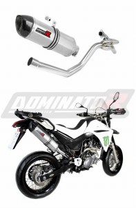 Yamaha XT 660 R 2004 - 2016 side manifold 2 in 1 Exhaust Silencer Muffler HP1 + dB killer medium