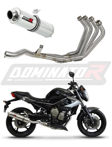 XJ6 N S F 600 DIVERSION VÝFUKOVÝ SYSTÉM Yamaha tlumič sportovní výfuk okrouhlý tlumič 2009 - 2016 DOMINATOR x
